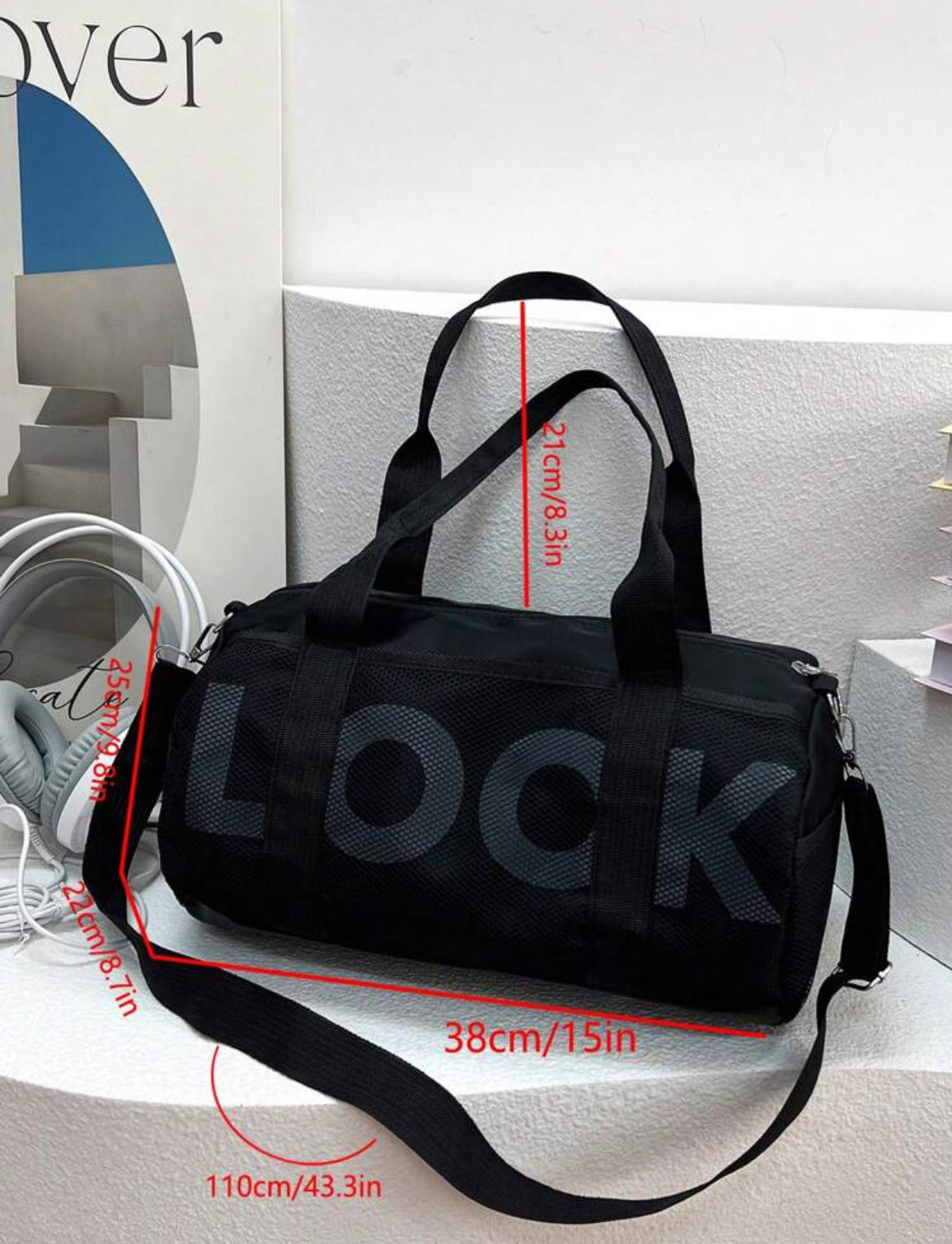 đ Sac de sport NOIR stylĂ© et pratique â Lâalliance parfaite entre fonction et mode !